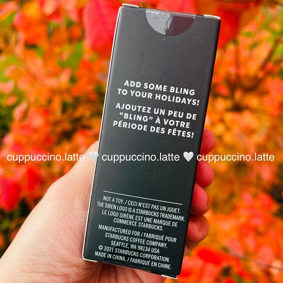 🤍NEW❄️Starbucks 2021 Holiday Mini Ice Studded Bling Tumbler Keychain - Picture 2 of 8